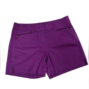 WHITE HOUSE BLACK MARKET Stretchy Shorts Bright Purple Size 2